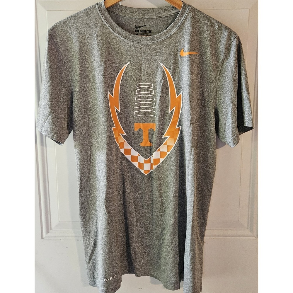 Nike Dri-FIT Tennessee‎ Volunteers T Shirt Mens Medium Gray UT Football Athletic
